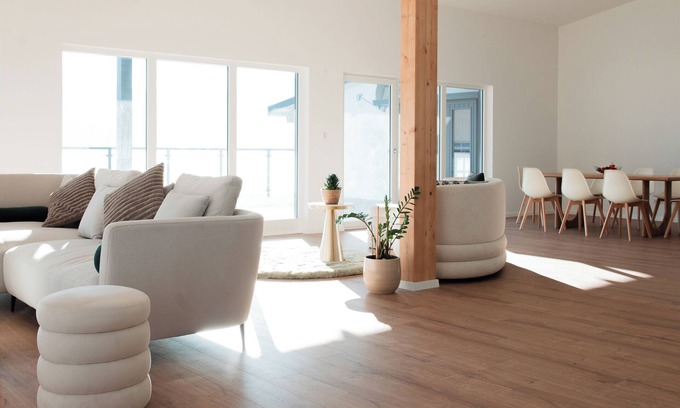 Burladingen Apartment | Hohenzollern Wellness Loft with panorama sauna