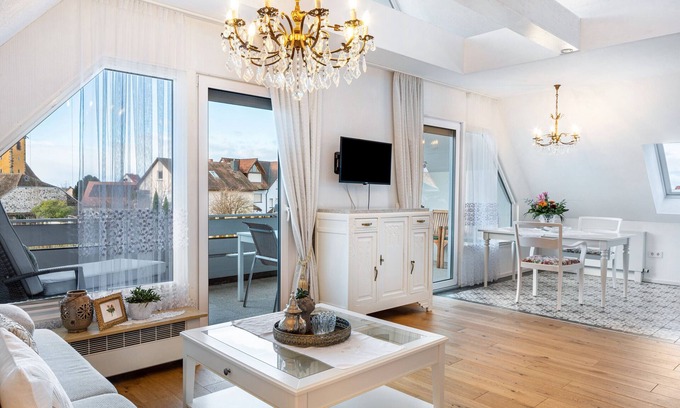 Oberrotweil Apartment | Holiday Apartment 'Rose' with Mountain View, Private Terrace and Wi-Fi
