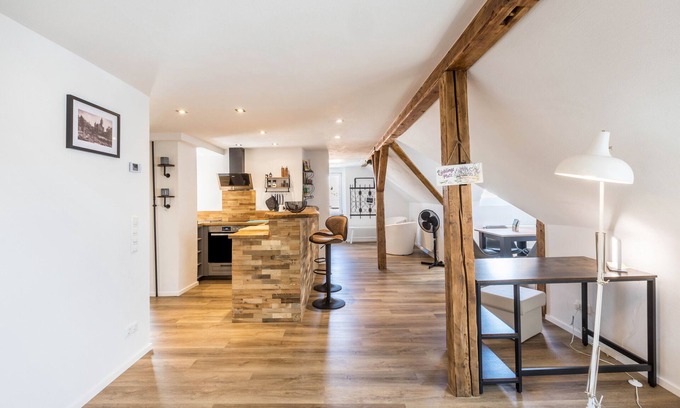 Nordhausen Apartment | Holiday Apartment 'Eichendorff Loft' with Mountain View and Wi-Fi