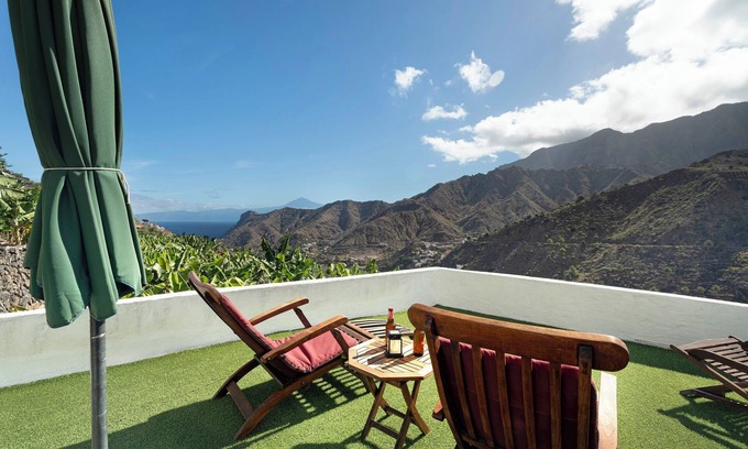 Hermigua House | Holiday Home "Casa Tajaraste 1" with Sea and Mountain View, Private Terraces & Wi-Fi