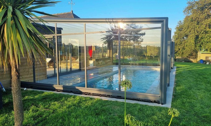 Bovel House | Holiday Home 'Gîte Le Jardin D'Eden' with Shared Pool, Private Terrace and Wi-Fi
