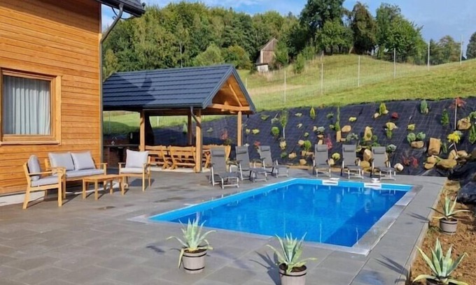 gmina Iwierzyce House | Holiday Home Wiśniowa with Pool and Nature
