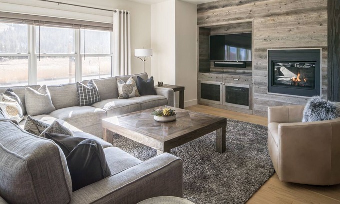 Big Sky Condo | Holiday Stays Available! Modern Townhouse Near Town Center with a Private Hot Tub