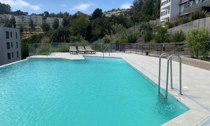 Renaca Apartment | HOM | 3D2B mejor zona de Reñaca 6PAX con Piscina