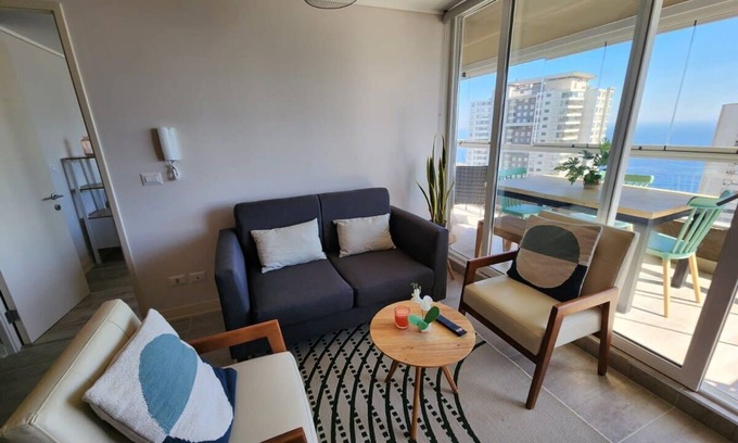 Concon Apartment | HOM | Depto 2D2B en Concón con Piscina/Parking