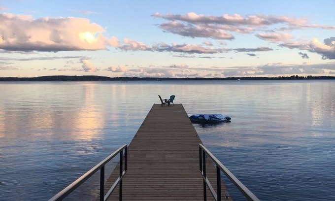 Leeds and the Thousand Islands House | Home of 1000island #2-Directly on STL River, private beach free boat docking