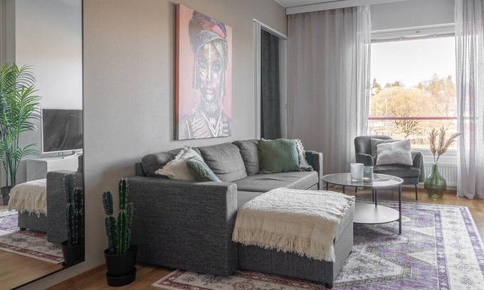 Kuopio Apartment | Homelike 1BR Apartment with Sauna & Free Parking