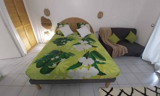 Sainte-Anne Apartment | Homerez - Comfortable studio in Sainte-Anne on 20 m² with garden