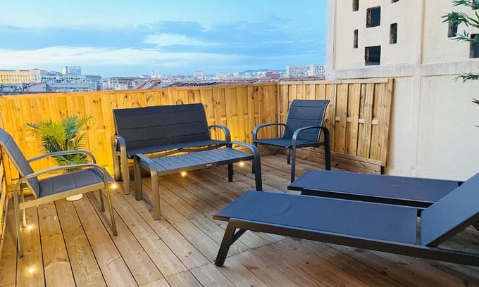 Opera Apartment | Honoré - Rooftop avec vue - Appartement T3 atypique Centre ville Vieux Port proche Opéra