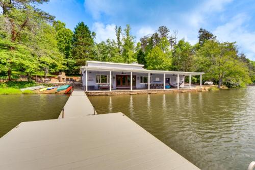 Six Mile House | Hot Tub, Dock, Lakefront Luxe Six Mile Retreat
