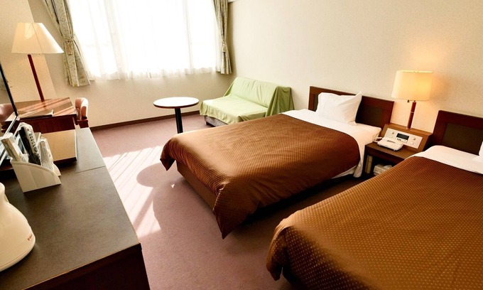 Hokujo Hotel | Hotel Oak Forest Western style twin room/Kitaazumi-gun Nagano