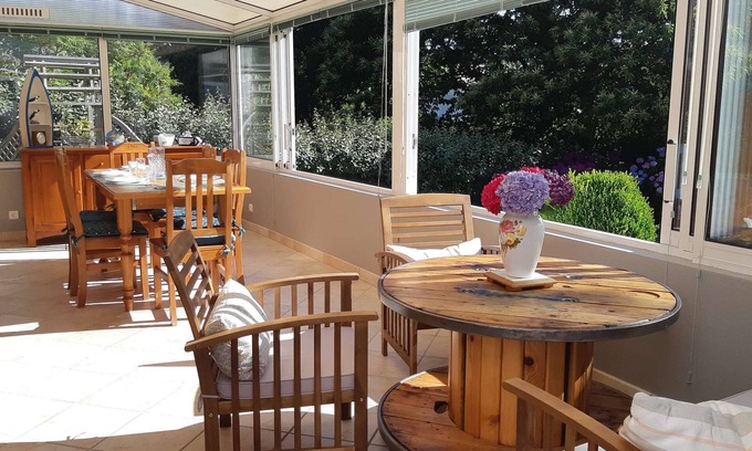 Saint-Quay-Perros House | House with garden, large veranda, WIFI in ST QUAY-PERROS
