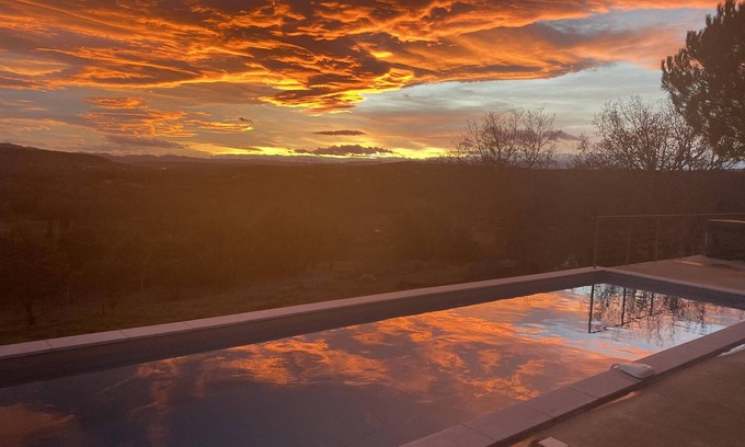 Balazuc House | House with secluded shared pool in Ardèche scrubland near Pontd'Arc