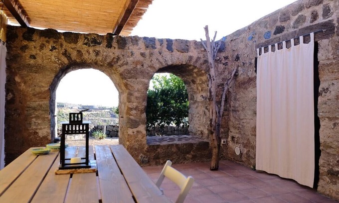 Pantelleria House | Ideal for couples or family due to separate sleeping areas and surrounded by nature
