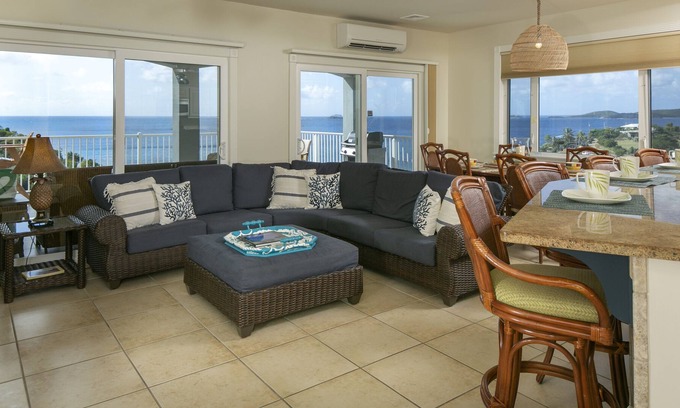 Great Cruz Bay Condo | Immaculate remodeled 3 bed 3 bath condo w/ AC. Walk to Downtown Cruz Bay