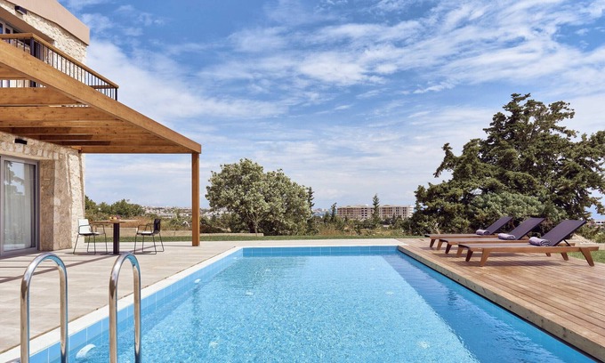 Kallithea Villa | Impeccable SeaView Luxury Villa, with 3 Private Pools & 10 Bedrooms