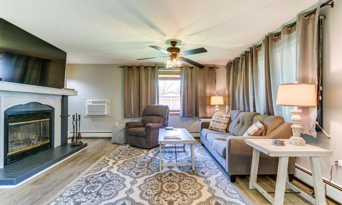 Lakeview House | Indian Lake Vacation Rental with Fire Pit and Sauna