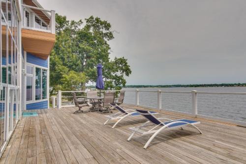 Dennis House | Indoor Pool and Waterfront Deck Spacious Jay Home
