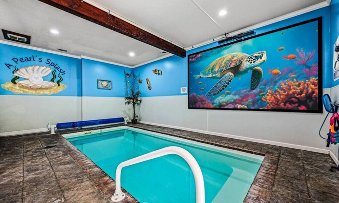 Pigeon Forge Cabin | Indoor Pool, Coffee Bar, Fire Pit, Games