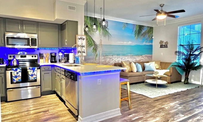 South Central Houston Apartment | Island Breeze🌴 - 1BR/Medical Center/NRG/Galleria