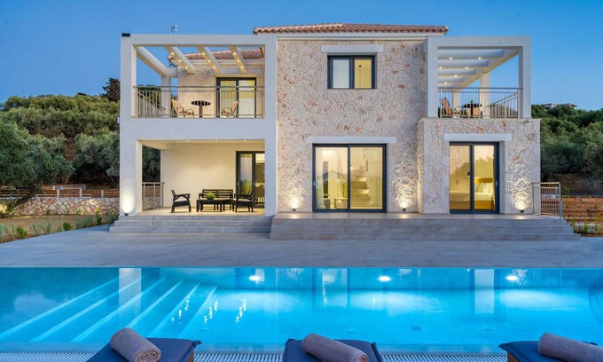 Neromilos Villa | Julian Private Stone Villa with Sea View