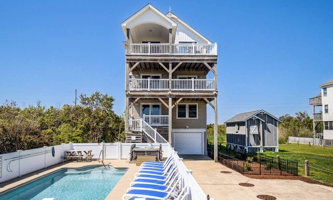 South Nags Head House | Just For You | 988 ft from the beach | Dog Friendly, Private Pool, Hot Tub | Nags Head