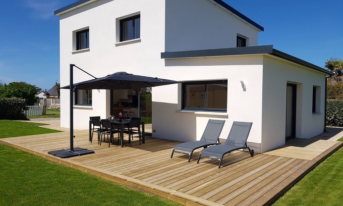 Ploudalmezeau House | Kerheol, bright house with garden and beach on foot