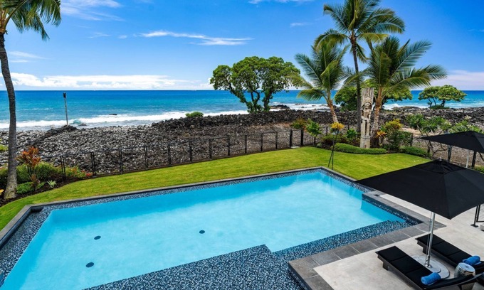 Kahaluu-Keauhou House | "Kona Kai Hale" Luxurious Oceanfront Villa w/Private Pool Close to Town!