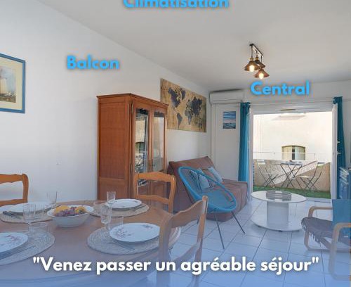 Port-Vendres Apartment | L'escapade, Port à 200m, climatisation et balcon