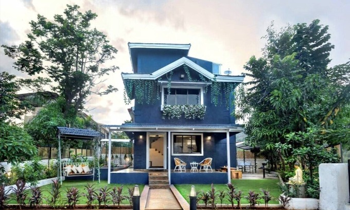 Parshwapuram Villa | La Maison Bleu Independent 3BHK Pvt Pool Villa - Lakhani Estates