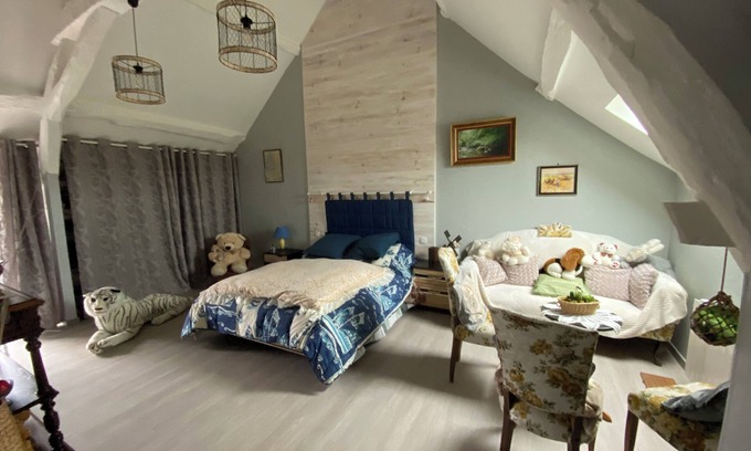 Noyant-de-Touraine Bed & Breakfast | La Patriaie Chez Jacky et Maryse large, cosy room, private bathroom