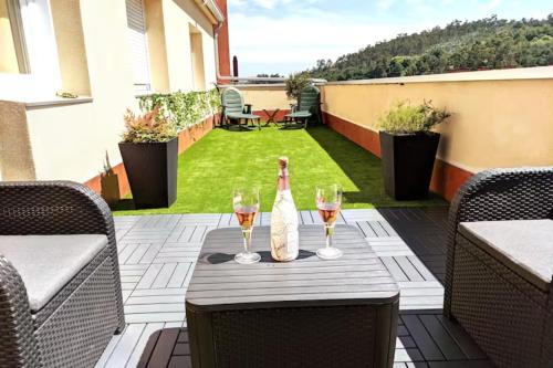 O Milladoiro Apartment | La terraza de alma