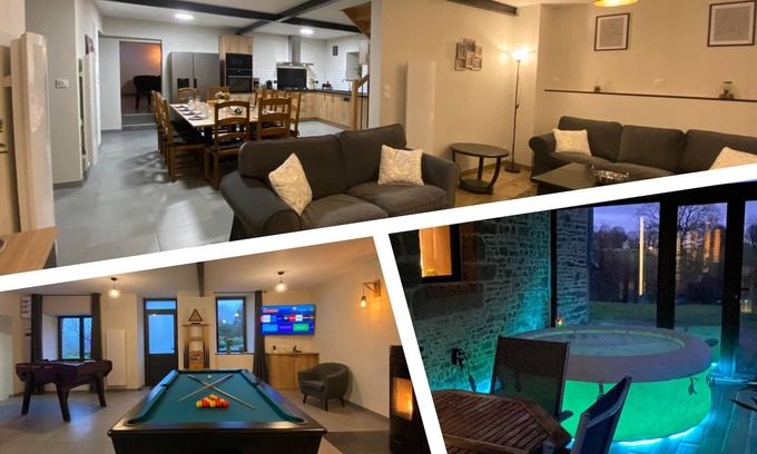Isigny-le-Buat House | La Venais, Maison de Campagne Avec Billard et Babyfoot