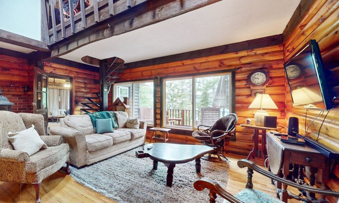 Lake Luzerne-Hadley House | Lake house with large deck & firepit- steps to Lake Luzerne