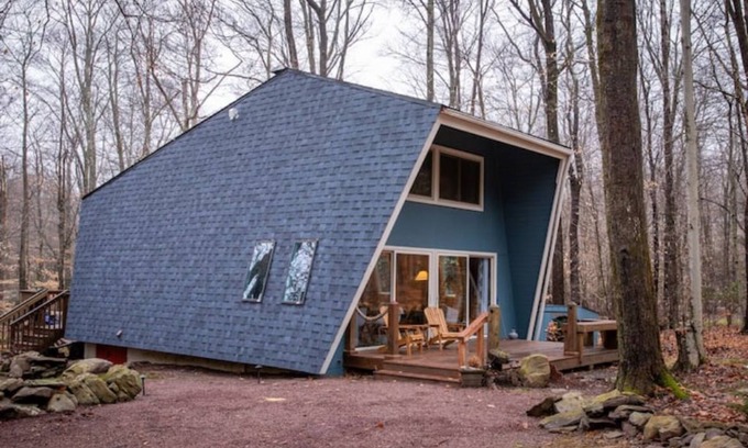 Pocono Pines Cabin | Lake Naomi A-Frame Cabin, Pet Friendly,