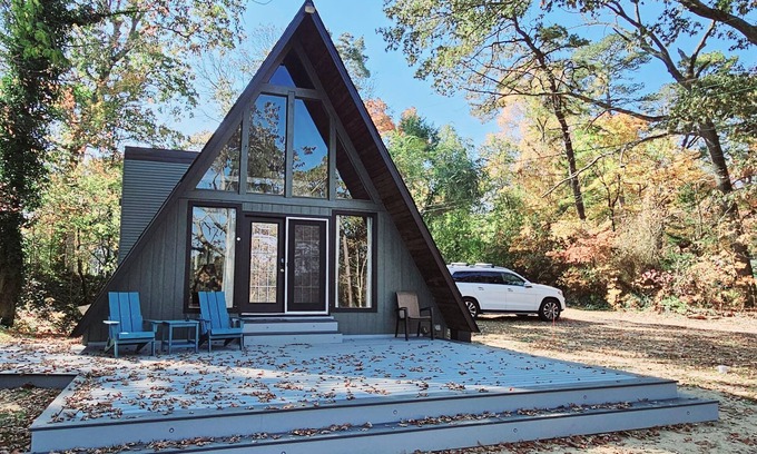 Laurel Lake House | Lakefront A-Frame in Millville, minutes to NJMP