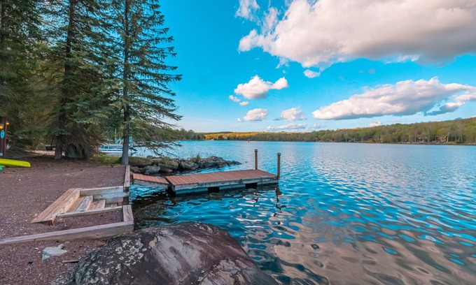 Lake Ariel Ski Chalet | Lakefront Chalet - Stunning Views, Private Dock and A+ Location! 2025 Updates!