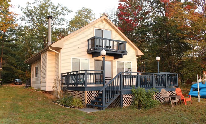 Lake Manuka Cottage | Lakefront cottage with deck and firepit. Pets are welcome!