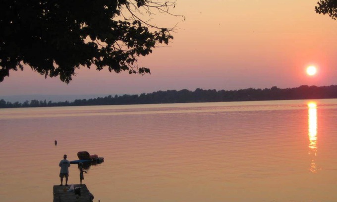Grand Isle House | Lakefront Home, 60 Ft. Dock, Great Sunsets, Internet, Walk to Ladds Marina