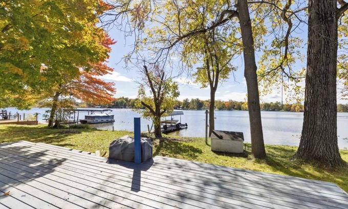 Bloomingdale House | Lakefront Home with Dock, Firepit & Private Deck