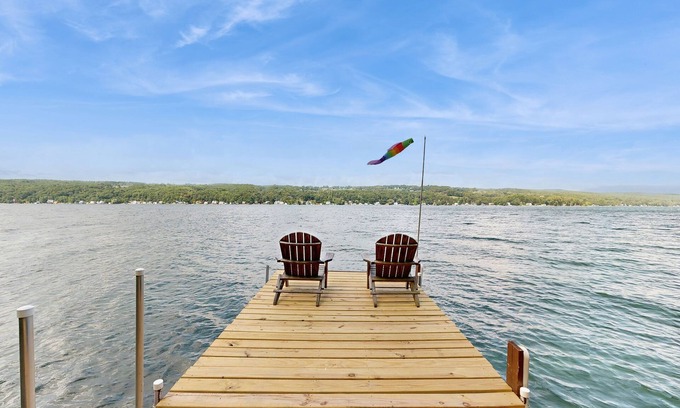 Keuka Park House | Lakefront home with private deck, kayak - beautiful sunsets