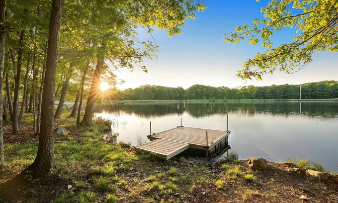 Pocono Mountain Lake House | Lakefront, Hot Tub, Gameroom, Pool, Pickleball Fully Loaded, Dock