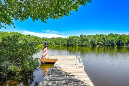 Chesapeake Ranch Estates-Drum Point House | Lakefront Lusby Home with Fire Pit 3 Mi to Beach!