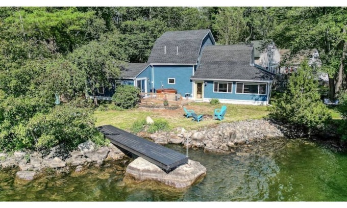 Weeks Mills House | Lakefront Trifecta with Private Hot Tub, Sauna & Free Daily Massages!