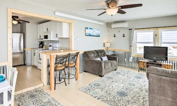 Hamlin County House | Lakefront Vacation Rental with Fire Pit and Dock!