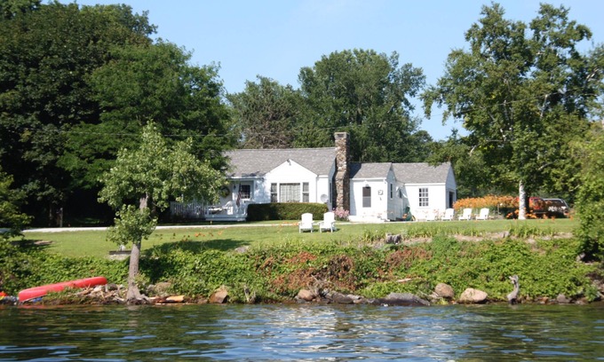 Isle La Motte Cottage | Lakeside cottage with west shore island sunsets and views of the Adirondacks.