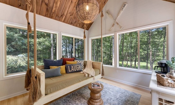 Gouldsboro House | Lakeside Luxe: Lake Views, Theatre, Game Room, Outdoor Pool