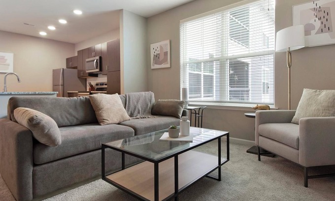 Chesterfield Apartment | Landing | Spectacular 1BD, Courtyard, Gym