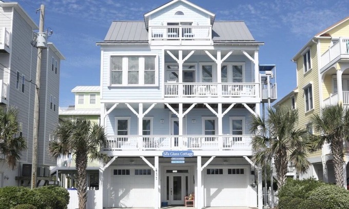 Surf City House | Large beautiful oceanview home, 5 min walk to downtown