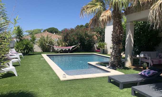 Murviel-les-Beziers Villa | Large family villa 180 m2 located between sea and mountains with swimming pool